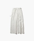 【エイトン/ATON】のGARMENT DYED LINEN SATIN ワイドパンツ WHITE|ID: prp329100003830249 ipo3291000000027404525