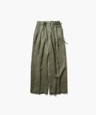 【エイトン/ATON】のGARMENT DYED LINEN SATIN ワイドパンツ OLIVE|ID: prp329100003830249 ipo3291000000027404528