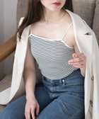 【ウィゴー/WEGO】のnachumoreカップインキャミ 人気、トレンドファッション・服の通販 founy(ファニー) ファッション Fashion レディースファッション WOMEN トップス・カットソー Tops/Tshirt キャミソール / ノースリーブ No Sleeves インナー Inner 春 Spring 秋 Autumn/Fall カーディガン Cardigan キャミ Cami キャミソール Camisole スマホ Smartphone デニム Denim 定番 Standard ボレロ Bolero ボーダー Border S/S・春夏 Ss・Spring/Summer おすすめ Recommend 夏 Summer thumbnail 柄1|ID: prp329100003839466 ipo3291000000025370270