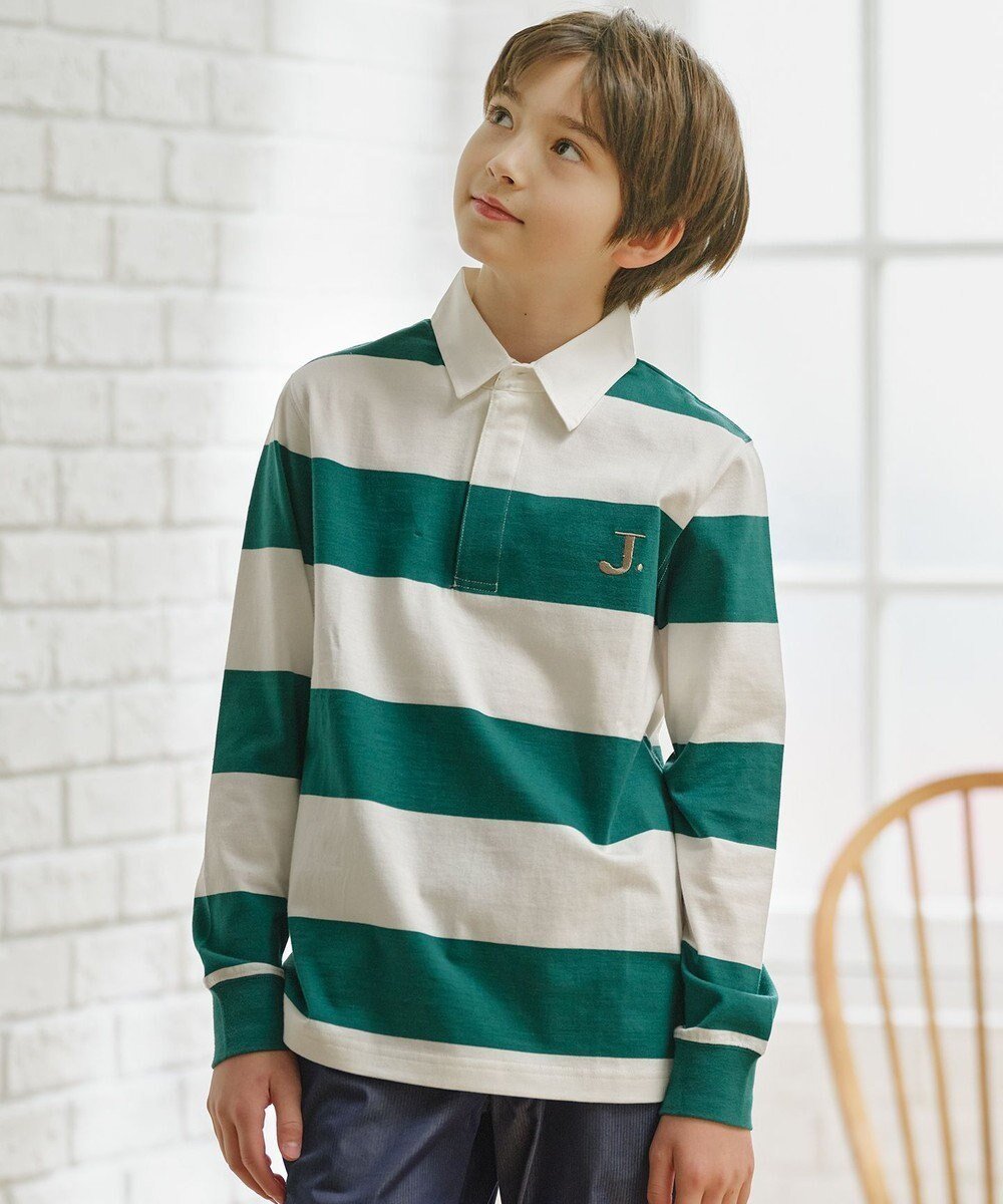 【ジェイ プレス/J.PRESS / KIDS】の【110-130cm】J.ボーダー ラガーシャツ 人気、トレンドファッション・服の通販 founy(ファニー) 　ファッション　Fashion　キッズファッション　KIDS　トップス・カットソー　Tops/Tees/Kids　春　Spring　シンプル　Simple　スマホ　Smartphone　定番　Standard　パイピング　Piping　ボーダー　Border　ポロシャツ　Polo Shirt　ワンポイント　One Point　S/S・春夏　Ss・Spring/Summer　夏　Summer　2024年　2024　2024春夏・S/S　Ss,Spring/Summer,2024　 other-1|ID: prp329100003845117 ipo3291000000025264428