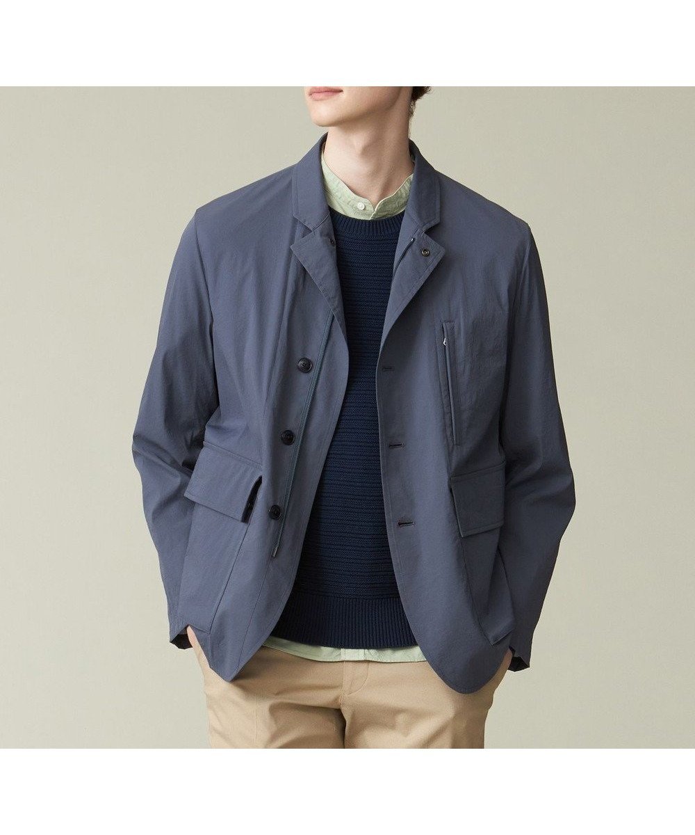 【ジェイ プレス/J.PRESS / MEN】の【MECHANICAL】【ハイパワーストレッチ / 撥水】ドライビングジャケットブルゾン インテリア・キッズ・メンズ・レディースファッション・服の通販 founy(ファニー) 　ファッション　Fashion　メンズファッション　MEN　アウター　Coats Outerwear/Men　ブルゾン　Blouson/Jackets　インナー　Inner　春　Spring　ジャケット　Jacket　スタンド　Stand　ストレッチ　Stretch　セットアップ　Set Up　ツイル　Twill　ドレス　Dress　バランス　Balance　フラップ　Flap　ブルゾン　Blouson　ポケット　Pocket　S/S・春夏　Ss・Spring/Summer　再入荷　Restock/Back In Stock/Re Arrival　夏　Summer　エレガント 上品　Elegant　ダルブルー系|ID: prp329100003851264 ipo3291000000031143012