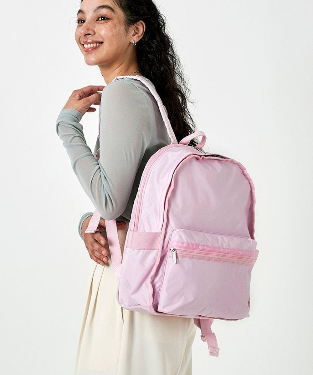 【レスポートサック/LeSportsac】のROUTE BACKPACK/パウダーピンク 人気、トレンドファッション・服の通販 founy(ファニー) 　ファッション　Fashion　レディースファッション　WOMEN　バッグ　Bag　クッション　Cushion　軽量　Lightweight　シンプル　Simple　スポーツ　Sports　トラベル　Travel　人気　Popularity　パウダー　Powder　プリント　Print　ポケット　Pocket　無地　Plain Color　リュック　Ruck Sack　おすすめ　Recommend　旅行　Travel　ビジネス 仕事 通勤　Business　 other-1|ID: prp329100003852663 ipo3291000000025347983