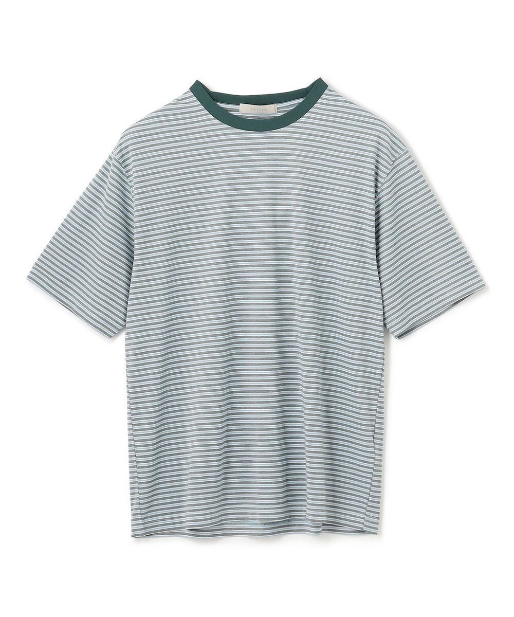 【アンフィーロ/UNFILO / MEN】の【新色追加】スマート ストレッチ TEE インテリア・キッズ・メンズ・レディースファッション・服の通販 founy(ファニー) 　ファッション　Fashion　メンズファッション　MEN　トップス・カットソー　Tops/Tshirt/Men　シャツ　Shirts　S/S・春夏　Ss・Spring/Summer　インナー　Inner　カットソー　Cut And Sew　コンパクト　Compact　シルケット　Mercerization　ジャケット　Jacket　ストレッチ　Stretch　スマート　Smart　ビジネス 仕事 通勤　Business　モダン　Modern　夏　Summer　春　Spring　[新色]グリーンボーダー|ID: prp329100003852710 ipo3291000000027155331