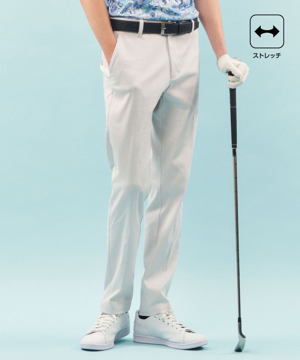 【23区 ゴルフ/23区GOLF / MEN】の【MEN】【ストレッチ】ハイパワーストレッチ ベーシックパンツ インテリア・キッズ・メンズ・レディースファッション・服の通販 founy(ファニー) 　ファッション　Fashion　メンズファッション　MEN　ボトムス　Bottoms/Men　S/S・春夏　Ss・Spring/Summer　ストレッチ　Stretch　テーパード　Tapered　ベーシック　Basic　ロング　Long　ビジネス 仕事 通勤　Business　夏　Summer　定番　Standard　春　Spring　ライトグレー系|ID: prp329100003852734 ipo3291000000027385330