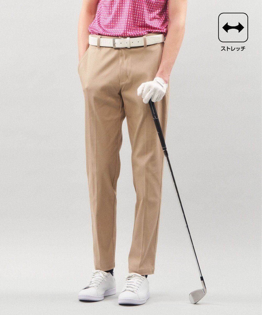 【23区 ゴルフ/23区GOLF / MEN】の【MEN】【ストレッチ】ハイパワーストレッチ ベーシックパンツ インテリア・キッズ・メンズ・レディースファッション・服の通販 founy(ファニー) 　ファッション　Fashion　メンズファッション　MEN　ボトムス　Bottoms/Men　S/S・春夏　Ss・Spring/Summer　ストレッチ　Stretch　テーパード　Tapered　ベーシック　Basic　ロング　Long　ビジネス 仕事 通勤　Business　夏　Summer　定番　Standard　春　Spring　キャメル系|ID: prp329100003852734 ipo3291000000027385333