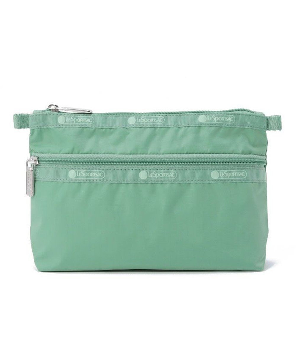 【レスポートサック/LeSportsac】のCOSMETIC CLUTCH/セージグリーン 人気、トレンドファッション・服の通販 founy(ファニー) 　ファッション　Fashion　レディースファッション　WOMEN　バッグ　Bag　財布　Wallets　ポーチ　Pouches　軽量　Lightweight　シンプル　Simple　ジップ　Zip　財布　Wallet　人気　Popularity　プリント　Print　ポケット　Pocket　ポーチ　Pouch　無地　Plain Color　おすすめ　Recommend　旅行　Travel　 other-1|ID: prp329100003852737 ipo3291000000029340325