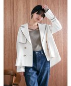 【イェッカ ヴェッカ/YECCA VECCA】のショートトレンチコート Ivory|ID: prp329100003852819 ipo3291000000026487145