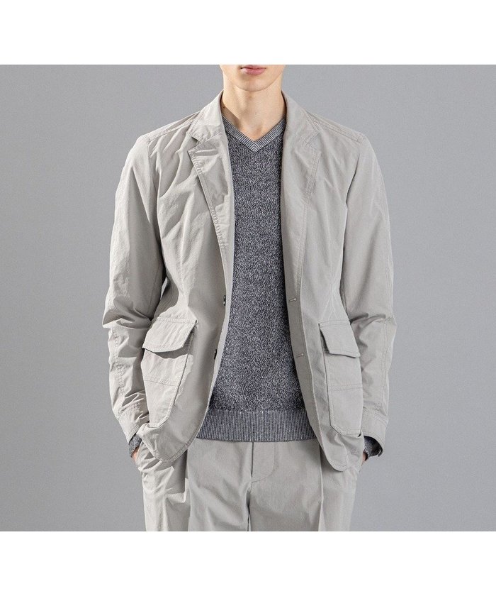 【ジョゼフ オム/JOSEPH HOMME / MEN】のスプリットピーチクロス ジャケット インテリア・キッズ・メンズ・レディースファッション・服の通販 founy(ファニー) https://founy.com/ ファッション Fashion メンズファッション MEN アウター Coats Outerwear/Men テーラードジャケット Tailored Jackets おすすめ Recommend カフス Cuffs ジャケット Jacket セットアップ Set Up パッチ Patch ピーチ Peach ポケット Pocket ワーク Work エレガント 上品 Elegant 夏 Summer 春 Spring S/S・春夏 Ss・Spring/Summer 羽織 Haori 軽量 Lightweight |ID: prp329100003854377 ipo3291000000031961844
