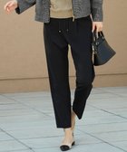 【自由区/JIYU-KU】の【洗える】ライトフィールジャージータックテーパード パンツ ブラック|ID: prp329100003854480 ipo3291000000034210772