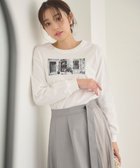 【フェルゥ/Feroux】の【洗える】アソートプリントロング Tシャツ ホワイト系1|ID:prp329100003854654