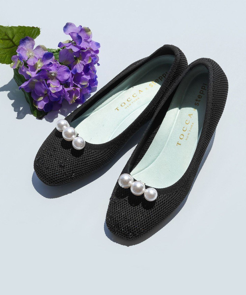 【トッカ/TOCCA】の【軽量・撥水・お洗濯可・選べるシュークリップ】steppi×TOCCA BALLET PUMPS パンプス 人気、トレンドファッション・服の通販 founy(ファニー) 　ファッション　Fashion　レディースファッション　WOMEN　洗える　Washable　クッション　Cushion　軽量　Lightweight　シューズ　Shoes　ソックス　Socks　雑誌　Magazine　ドレス　Dress　人気　Popularity　バレエ　Ballet　パール　Pearl　ビジュー　Bijou　フィット　Fit　別注　Special Order　リュクス　Luxe　おすすめ　Recommend　 other-1|ID: prp329100003854884 ipo3291000000026662194