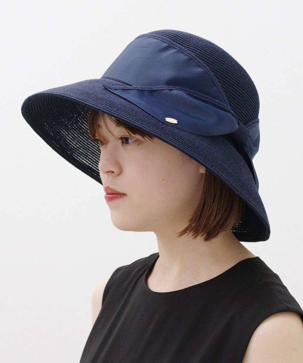 【トッカ/TOCCA】の【UV90%以上カット・吸水速乾・抗菌防臭・洗える・サイズ調整可】WIDE BRIM BRAIDHAT 帽子 インテリア・キッズ・メンズ・レディースファッション・服の通販 founy(ファニー) 　ファッション　Fashion　レディースファッション　WOMEN　帽子　Hats　洗える　Washable　吸水　Water Absorption　抗菌　Antibacterial　サマー　Summer　帽子　Hat　モチーフ　Motif　リボン　Ribbon　リュクス　Luxe　S/S・春夏　Ss・Spring/Summer　夏　Summer　2024年　2024　2024春夏・S/S　Ss,Spring/Summer,2024　ネイビー系|ID: prp329100003854886 ipo3291000000025361533