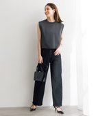 【アンフィーロ 自由区/UNFILO】の【UNFILO DENIM】撥水 カーブワイドデニム ブラック|ID: prp329100003861904 ipo3291000000035695004