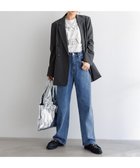 【アンフィーロ 自由区/UNFILO】の【UNFILO DENIM】撥水 カーブワイドデニム ミッドブルー|ID: prp329100003861904 ipo3291000000036380301