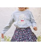 【エニファム/any FAM / KIDS】のアニマル×フルーツ 長袖 Tシャツ サックスブルー×プードル|ID:prp329100003862980