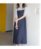 【ジェイ プレス/J.PRESS】の【洗える・UVカット・接触冷感】ストレッチバックサテン キャミワンピース ネイビー系|ID: prp329100003863187 ipo3291000000028615009