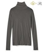 【ベイジ,/BEIGE,】のWashable Silk / Hi-neck Long Sleeve T ハイネック Tシャツ Charcoal|ID:prp329100003863287