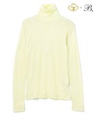 【ベイジ,/BEIGE,】のWashable Silk / Hi-neck Long Sleeve T ハイネック Tシャツ Lime|ID:prp329100003863287