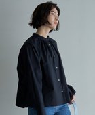 【アンフィーロ 自由区/UNFILO】の【新色追加】ギャザーワイドシャツ ブラック|ID: prp329100003863427 ipo3291000000032393471