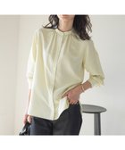 【ジェイ プレス/J.PRESS】の【洗える】セルロース チェック バンドカラー ブラウス ピスタチオ系3|ID: prp329100003866350 ipo3291000000029504008