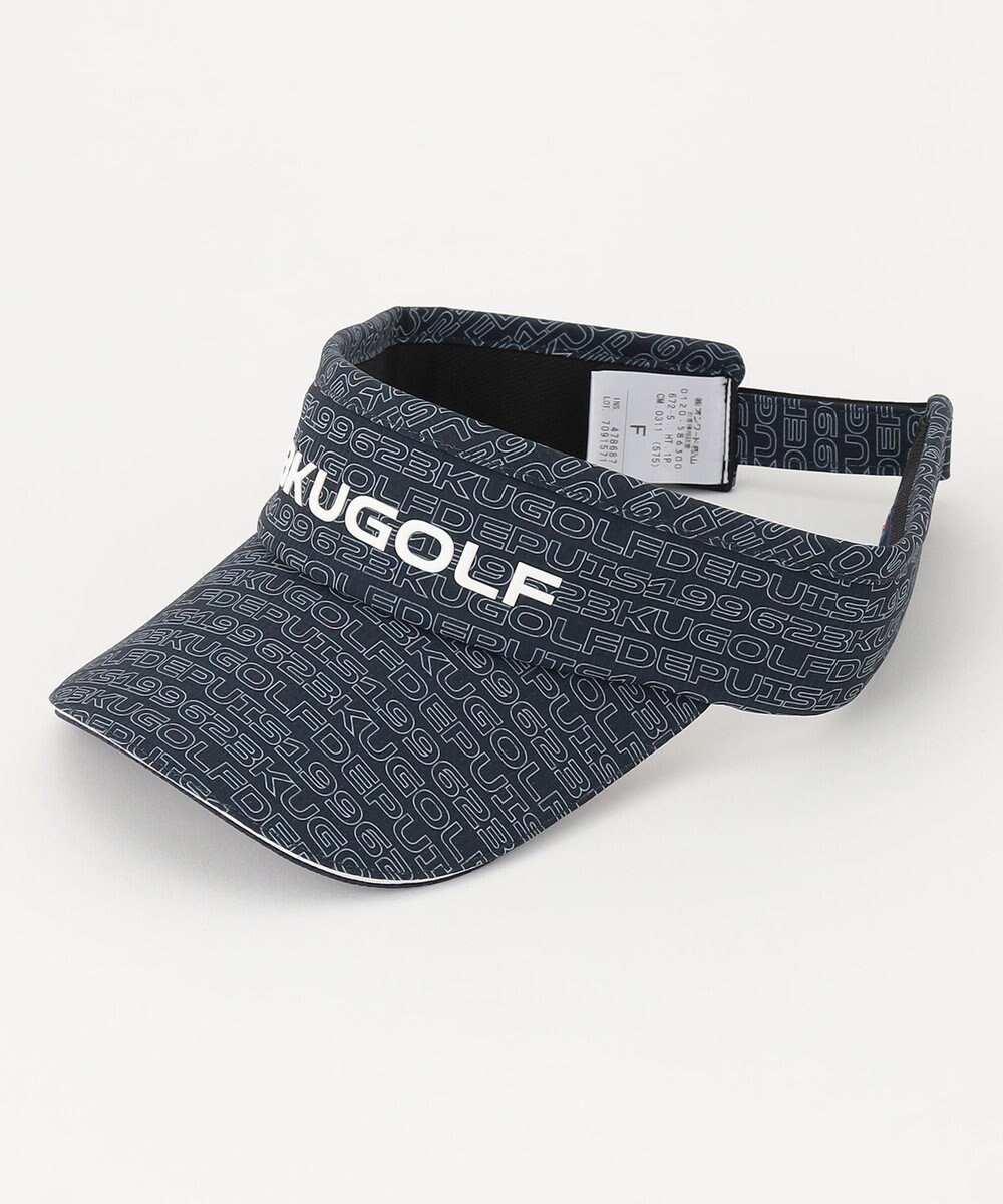 【23区 ゴルフ/23区GOLF / MEN】の【UNISEX】ロゴ総柄 ラウンディッシュ サンバイザー インテリア・キッズ・メンズ・レディースファッション・服の通販 founy(ファニー) 　ファッション　Fashion　メンズファッション　MEN　ユニセックス　Unisex　キャップ　Cap　ポケット　Pocket　夏　Summer　帽子　Hat　春　Spring　S/S・春夏　Ss・Spring/Summer　無地　Plain Color　ネイビー系5|ID: prp329100003870524 ipo3291000000027384014