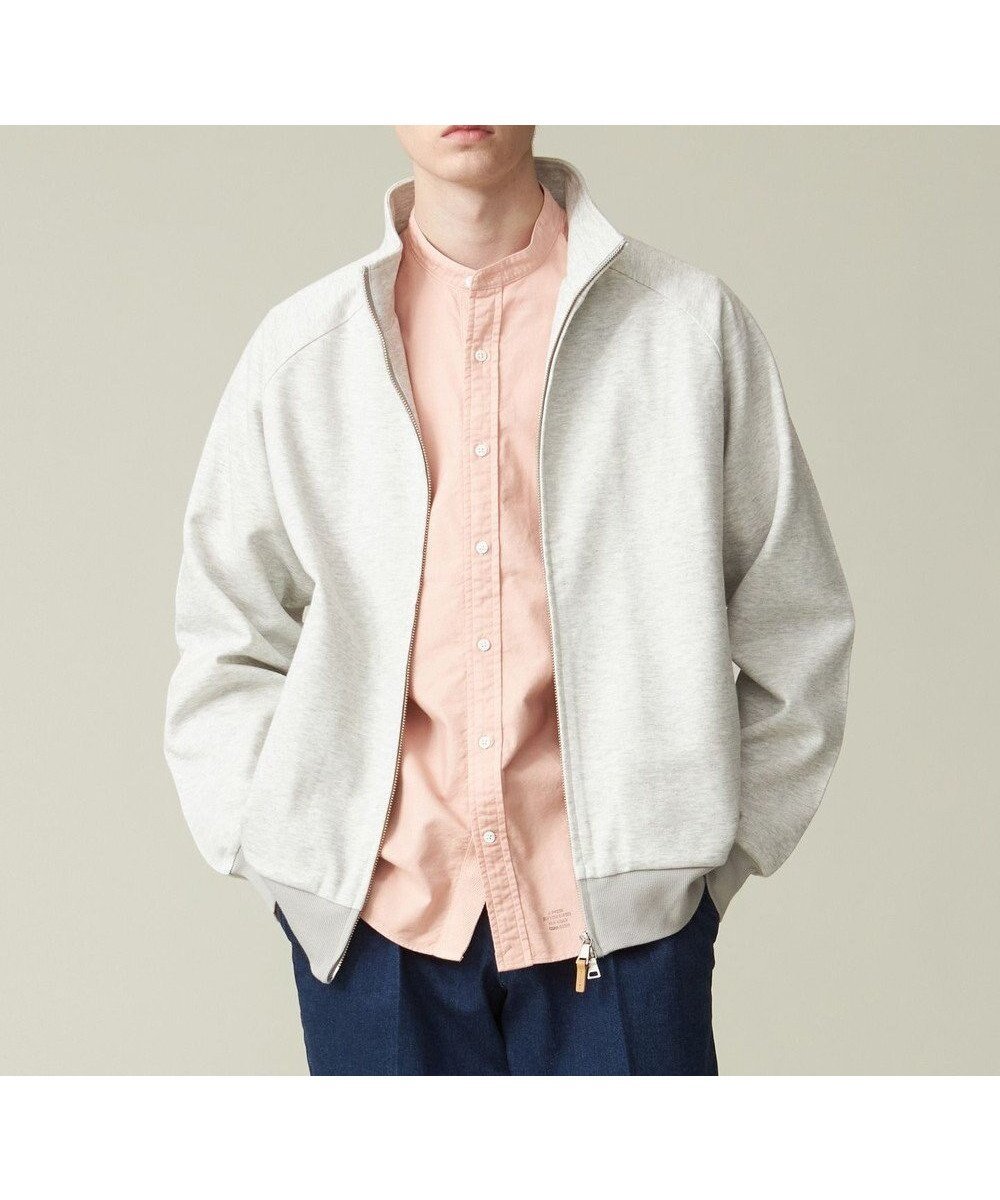 【ジェイ プレス/J.PRESS / MEN】のダブルフェイス トラックジャケット インテリア・キッズ・メンズ・レディースファッション・服の通販 founy(ファニー) 　ファッション　Fashion　メンズファッション　Fashion for Men　トップス・カットソー　Cut & Sew Tops　春　Spring　ジャケット　Jacket, Outerwear　スウェット / スエット　Sweatshirt, Sweatwear　スリーブ　Sleeve, Long Sleeve / Short Sleeve　ダブル　Double, Double-Breasted　フェイス　Face, Facial Design　フロント　Front, Front Design　ブルゾン　Blouson, Bomber Jacket　ポケット　Pocket, Pocket Detail　S/S・春夏　SS, Spring/Summer, Warm Season　おすすめ　Recommended / Our Picks　夏　Summer　グレー系1|ID: prp329100003872011 ipo3291000000033246814