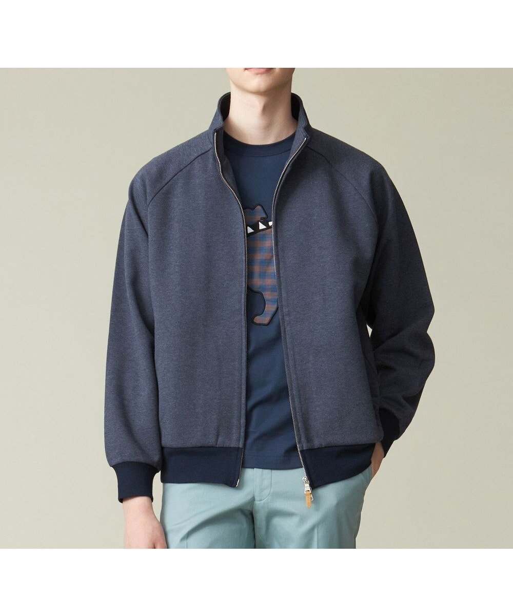 【ジェイ プレス/J.PRESS / MEN】のダブルフェイス トラックジャケット インテリア・キッズ・メンズ・レディースファッション・服の通販 founy(ファニー) 　ファッション　Fashion　メンズファッション　Fashion for Men　トップス・カットソー　Cut & Sew Tops　春　Spring　ジャケット　Jacket, Outerwear　スウェット / スエット　Sweatshirt, Sweatwear　スリーブ　Sleeve, Long Sleeve / Short Sleeve　ダブル　Double, Double-Breasted　フェイス　Face, Facial Design　フロント　Front, Front Design　ブルゾン　Blouson, Bomber Jacket　ポケット　Pocket, Pocket Detail　S/S・春夏　SS, Spring/Summer, Warm Season　おすすめ　Recommended / Our Picks　夏　Summer　ネイビー系1|ID: prp329100003872011 ipo3291000000034425013