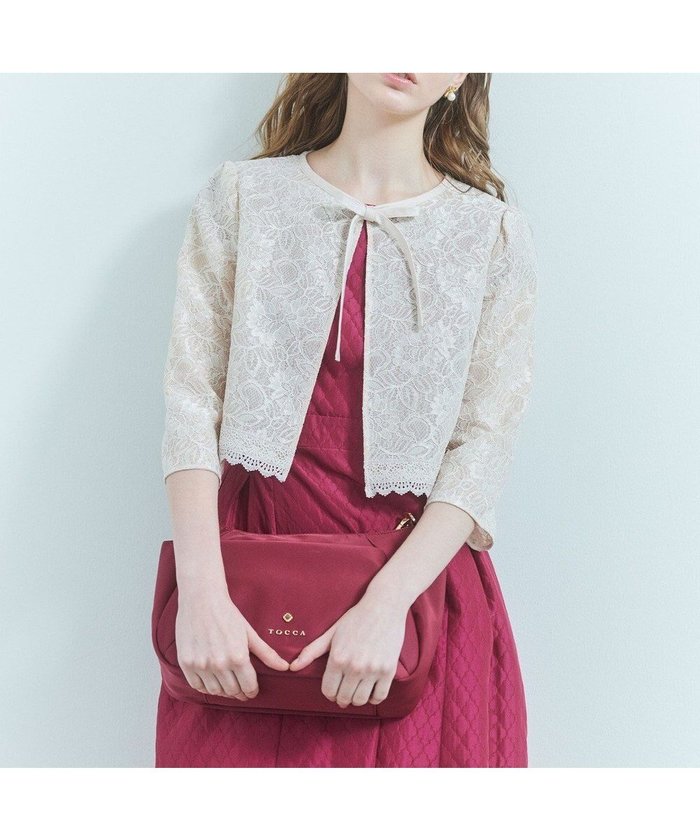 【トッカ/TOCCA】のTRANSPARENT LACE BOLERO ボレロ インテリア・キッズ・メンズ・レディースファッション・服の通販 founy(ファニー) https://founy.com/ ファッション Fashion レディースファッション WOMEN アウター Coat Outerwear ボレロ Bolero jackets A/W・秋冬 Aw・Autumn/Winter・Fw・Fall-Winter S/S・春夏 Ss・Spring/Summer おすすめ Recommend シフォン Chiffon ドレス Dress パーティ Party ボレロ Bolero ボンディング Bonding リボン Ribbon レース Race 再入荷 Restock/Back In Stock/Re Arrival 夏 Summer |ID: prp329100003876177 ipo3291000000029710203