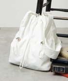 【ウィゴー/WEGO】のナイロン巾着ショルダー ホワイト|ID: prp329100003877572 ipo3291000000029478419