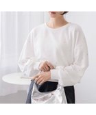 【ウィゴー/WEGO】のラインストーンドットショートスウェット オフホワイト|ID: prp329100003877610 ipo3291000000028957778