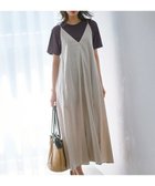 【23区/NIJYUSANKU】の【洗える】リネンレーヨンストレッチ キャミソール ワンピース ベージュ系|ID:prp329100003880556