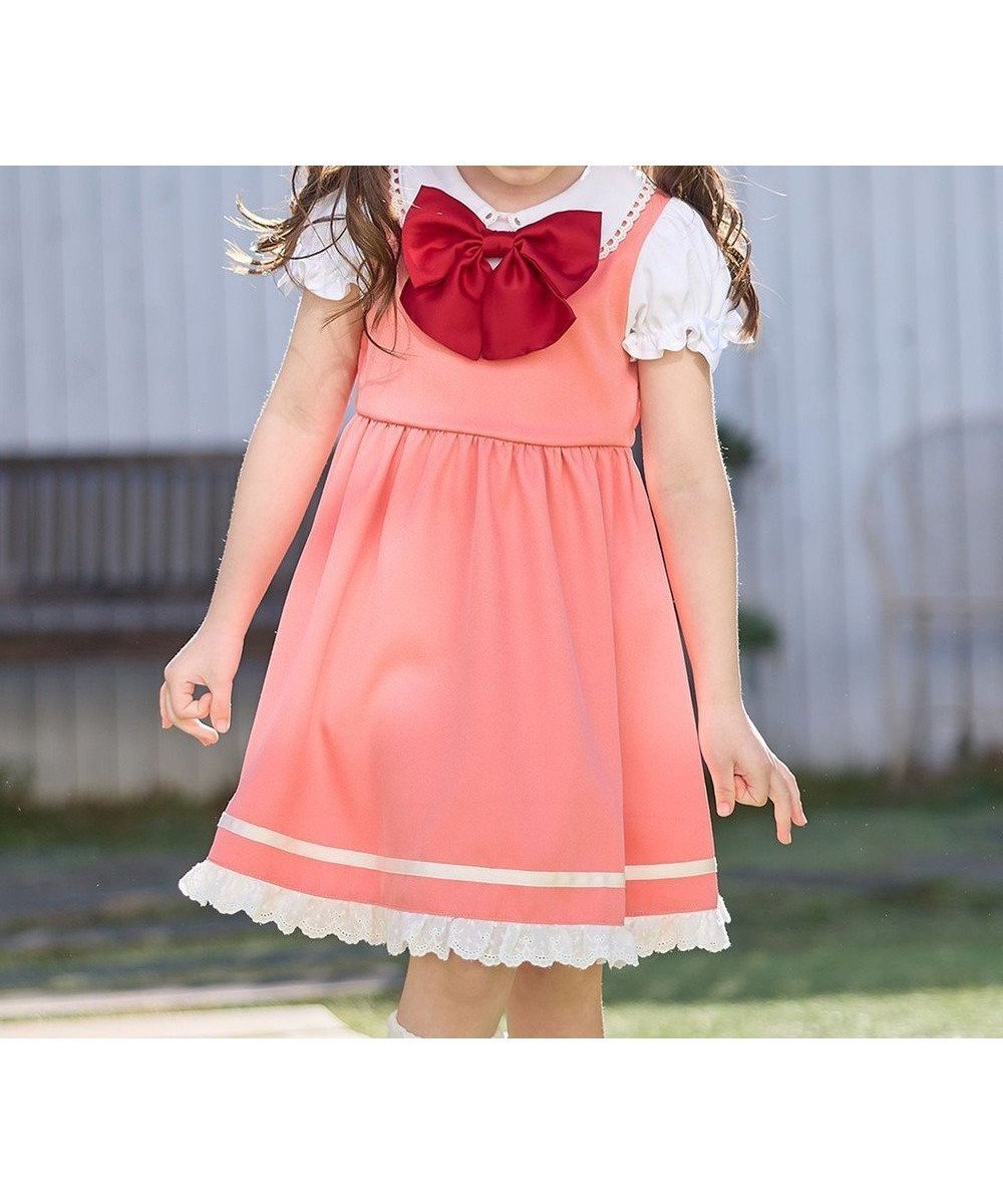 【エニファム/any FAM / KIDS】の【カードキャプターさくら×any FAM】制服・オープニング衣装風ワンピース 人気、トレンドファッション・服の通販 founy(ファニー) 　ファッション　Fashion　キッズファッション　KIDS　ワンピース　Dress/Kids　春　Spring　カットソー　Cut And Sew　スマホ　Smartphone　人気　Popularity　リボン　Ribbon　再入荷　Restock/Back In Stock/Re Arrival　S/S・春夏　Ss・Spring/Summer　夏　Summer　 other-1|ID: prp329100003882772 ipo3291000000028329416