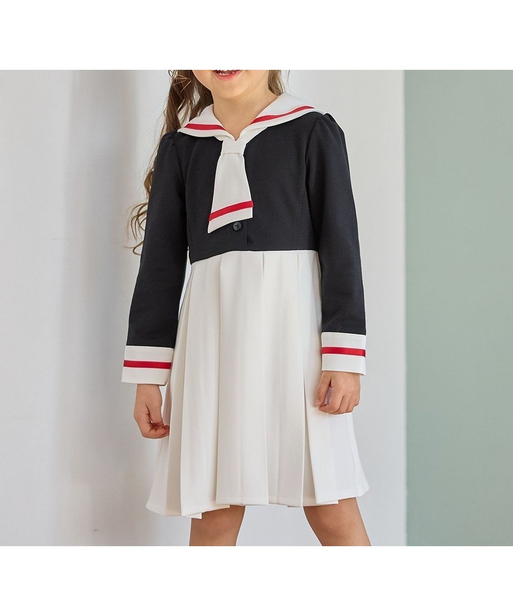 【エニファム/any FAM / KIDS】の【カードキャプターさくら×any FAM】制服・オープニング衣装風ワンピース インテリア・キッズ・メンズ・レディースファッション・服の通販 founy(ファニー) 　ファッション　Fashion　キッズファッション　KIDS　ワンピース　Dress/Kids　春　Spring　カットソー　Cut And Sew　スマホ　Smartphone　人気　Popularity　リボン　Ribbon　再入荷　Restock/Back In Stock/Re Arrival　S/S・春夏　Ss・Spring/Summer　夏　Summer　ブラック|ID: prp329100003882772 ipo3291000000028329419