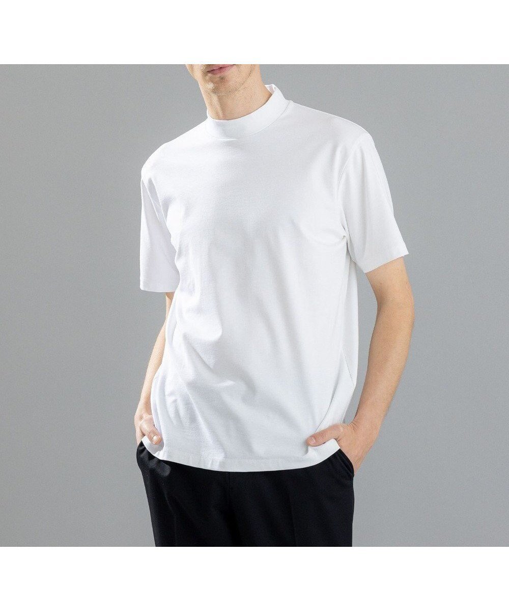 【ジョゼフ オム/JOSEPH HOMME / MEN】のコンパクトストレッチジャージー モックネックTシャツ 人気、トレンドファッション・服の通販 founy(ファニー) 　ファッション　Fashion　メンズファッション　MEN　トップス・カットソー　Tops/Tshirt/Men　シャツ　Shirts　S/S・春夏　Ss・Spring/Summer　カットソー　Cut And Sew　シンプル　Simple　ジャージー　Jersey　ストレッチ　Stretch　トレンド　Trend　ベーシック　Basic　モックネック　Mock Neck　レギュラー　Regular　エレガント 上品　Elegant　半袖　Short Sleeve　夏　Summer　春　Spring　 other-1|ID: prp329100003882779 ipo3291000000027382851