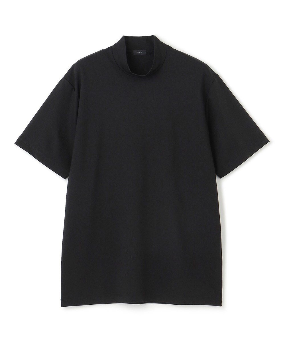 【ジョゼフ オム/JOSEPH HOMME / MEN】のコンパクトストレッチジャージー モックネックTシャツ インテリア・キッズ・メンズ・レディースファッション・服の通販 founy(ファニー) 　ファッション　Fashion　メンズファッション　MEN　トップス・カットソー　Tops/Tshirt/Men　シャツ　Shirts　S/S・春夏　Ss・Spring/Summer　カットソー　Cut And Sew　シンプル　Simple　ジャージー　Jersey　ストレッチ　Stretch　トレンド　Trend　ベーシック　Basic　モックネック　Mock Neck　レギュラー　Regular　エレガント 上品　Elegant　半袖　Short Sleeve　夏　Summer　春　Spring　ブラック系|ID: prp329100003882779 ipo3291000000027382855