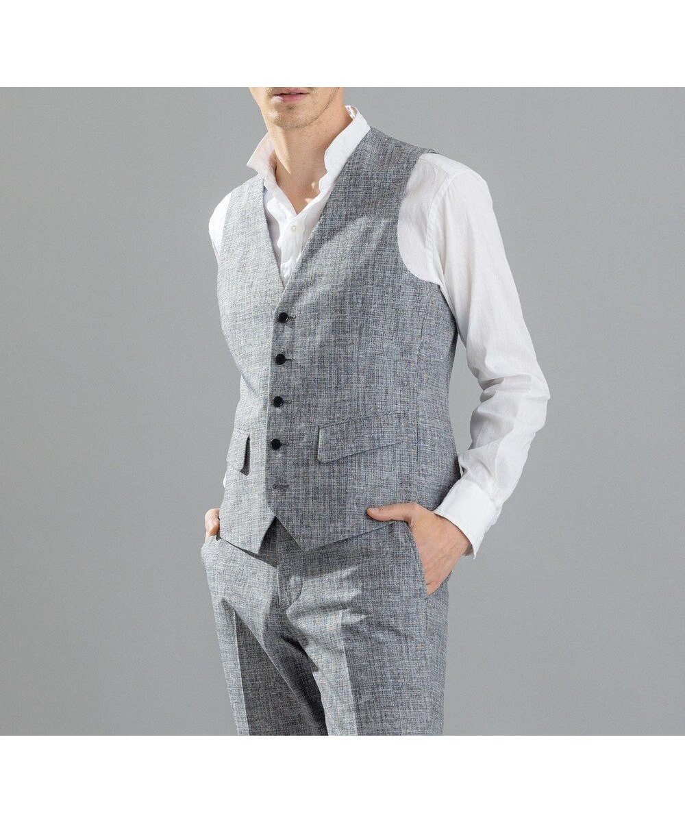 【ジョゼフ オム/JOSEPH HOMME / MEN】の【LEON 6月号掲載】クールドッツストレッチ ジレ インテリア・キッズ・メンズ・レディースファッション・服の通販 founy(ファニー) 　ファッション　Fashion　メンズファッション　MEN　アウター　Coats Outerwear/Men　春　Spring　洗える　Washable　シェイプ　Shape　ジャケット　Jacket　ストレッチ　Stretch　スポーツ　Sports　雑誌　Magazine　ファブリック　Fabric　フラップ　Flap　フロント　Front　プリント　Print　ベーシック　Basic　ポケット　Pocket　6月号　June Issue　S/S・春夏　Ss・Spring/Summer　夏　Summer　ビジネス 仕事 通勤　Business　ライトグレー系|ID: prp329100003882788 ipo3291000000031824307