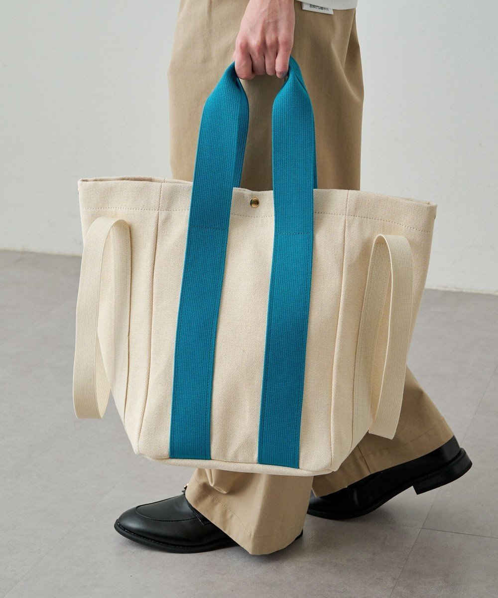 【ラシット/russet】の【2024SS】《Blue Label》ダブルハンドルトートバッグ M(CE-1102) インテリア・キッズ・メンズ・レディースファッション・服の通販 founy(ファニー) 　ファッション　Fashion　レディースファッション　WOMEN　バッグ　Bag　キャンバス　Canvas　シンプル　Simple　ハンドバッグ　Handbag　ポケット　Pocket　再入荷　Restock/Back In Stock/Re Arrival　おすすめ　Recommend　日本製　Made In Japan　2024年　2024　2024春夏・S/S　Ss,Spring/Summer,2024　旅行　Travel　Kinari|ID: prp329100003882862 ipo3291000000026357794