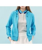 【23区 ゴルフ/NIJYUSANKU GOLF】の【WOMEN】【UVケア】テクニカルワッフル フーディ ターコイズブルー系|ID: prp329100003884139 ipo3291000000028460123