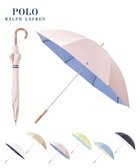 【ムーンバット/MOONBAT】の【軽量】POLO RALPH LAUREN 晴雨兼用日傘 長傘 PP刺繍/一級遮光 遮熱 UV ピンク×ラベンダー|ID: prp329100003889908 ipo3291000000025626473