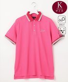 【23区 ゴルフ/23区GOLF / MEN】の【MEN】【キングサイズ/UVケア/吸水速乾】ハニカムカノコ 半袖ポロシャツ ピンク系|ID: prp329100003892529 ipo3291000000028235150