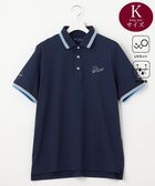 【23区 ゴルフ/23区GOLF / MEN】の【MEN】【キングサイズ/UVケア/吸水速乾】ハニカムカノコ 半袖ポロシャツ ネイビー系|ID: prp329100003892529 ipo3291000000028235152