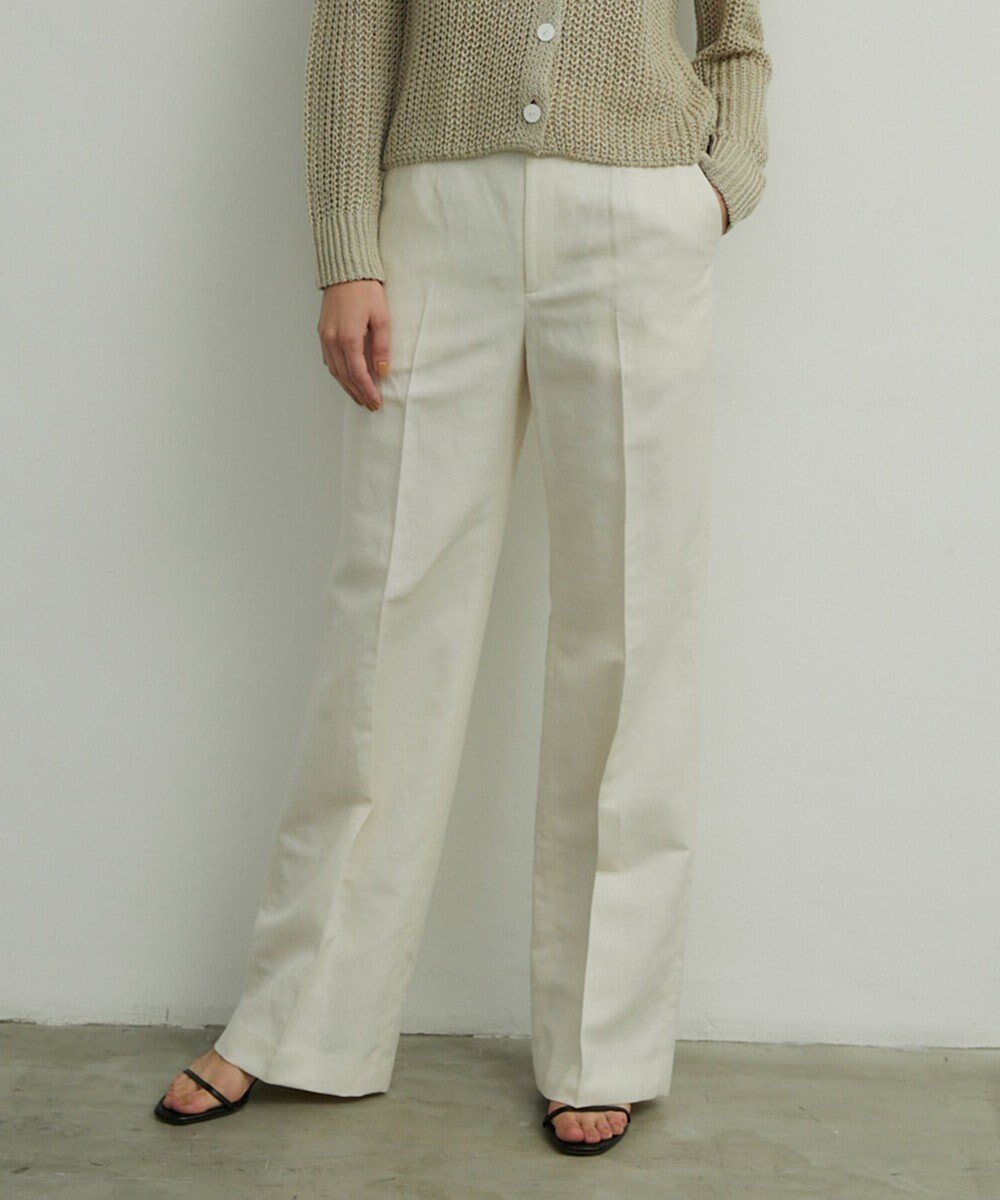 【ベイジ,/BEIGE,】のCLAUDE / ワイドストレートパンツ 人気、トレンドファッション・服の通販 founy(ファニー) 　ファッション　Fashion　レディースファッション　WOMEN　パンツ　Pants　S/S・春夏　Ss・Spring/Summer　シンプル　Simple　ストレート　Straight　リネン　Linen　ワイド　Wide　エレガント 上品　Elegant　ビジネス 仕事 通勤　Business　再入荷　Restock/Back In Stock/Re Arrival　夏　Summer　春　Spring　 other-1|ID: prp329100003892557 ipo3291000000025648880