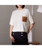 【ベイジ,/BEIGE,】の【好評につき追加生産決定!】 NADIA / ニットTシャツ Ecru x Camel|ID: prp329100003892569 ipo3291000000026498429