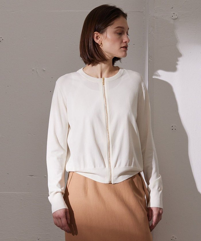 【ベイジ,/BEIGE,】のNADIA / ジップアップカーディガン インテリア・キッズ・メンズ・レディースファッション・服の通販 founy(ファニー) https://founy.com/ ファッション Fashion レディースファッション WOMEN トップス・カットソー Tops/Tshirt カーディガン Cardigans S/S・春夏 Ss・Spring/Summer エレガント 上品 Elegant カーディガン Cardigan ストレッチ Stretch ビジネス 仕事 通勤 Business 夏 Summer 定番 Standard 春 Spring 洗える Washable |ID: prp329100003892571 ipo3291000000026498447