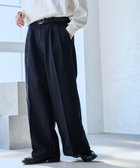 【ウィゴー/WEGO / MEN】の【ウエストゴム】スーパーバギーデニムスラックス ブラック|ID: prp329100003895556 ipo3291000000027381949