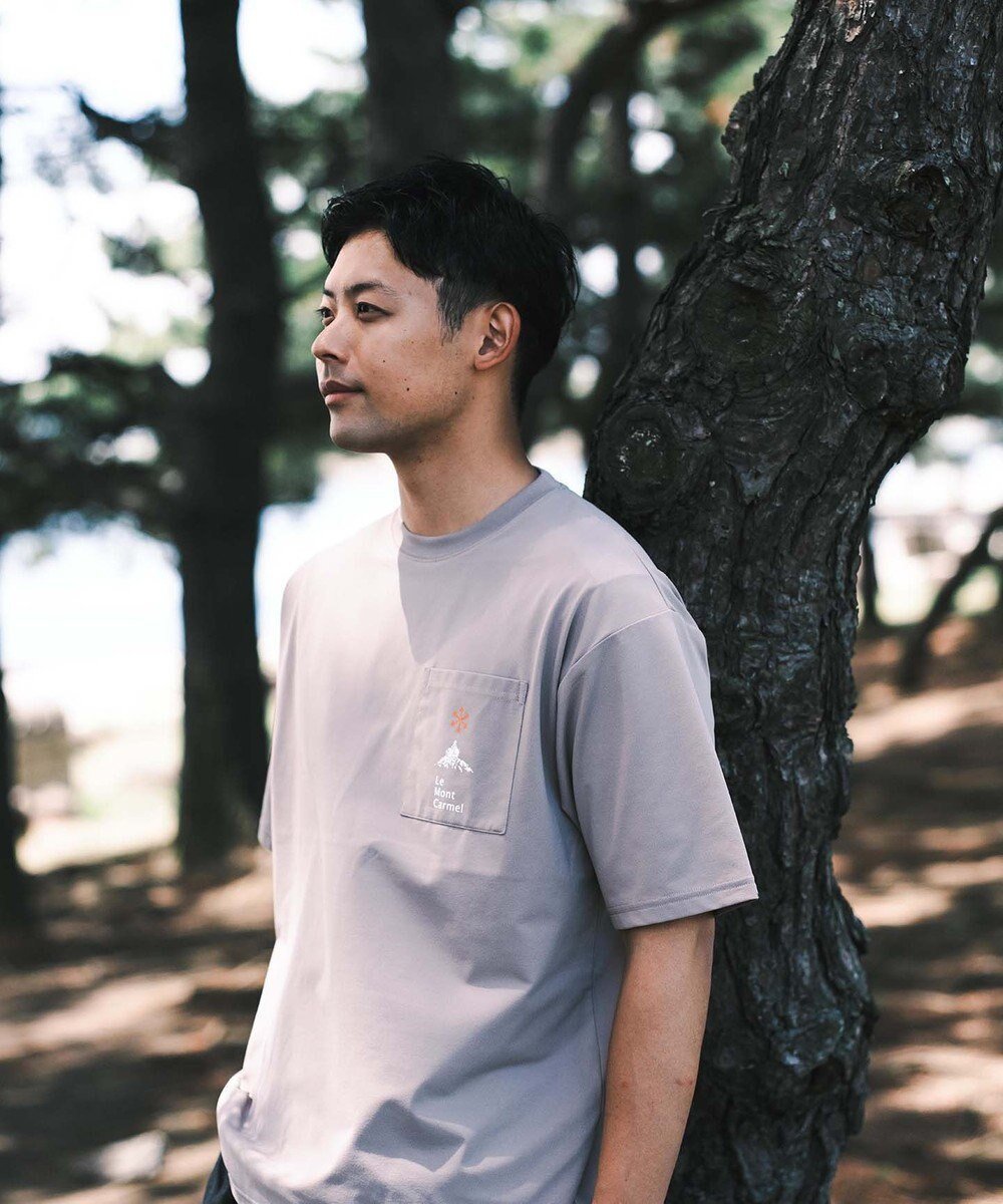 【シェアパーク/SHARE PARK / MEN】の【UVカット・吸水速乾・ストレッチ・軽量 】ポケットロゴTシャツ(L・XLサイズ) インテリア・キッズ・メンズ・レディースファッション・服の通販 founy(ファニー) 　ファッション　Fashion　レディースファッション　WOMEN　トップス・カットソー　Tops/Tshirt　シャツ/ブラウス　Shirts/Blouses　ロング / Tシャツ　T-Shirts　カットソー　Cut and Sewn　春　Spring　カットソー　Cut And Sew　吸水　Water Absorption　軽量　Lightweight　シンプル　Simple　ストレッチ　Stretch　フランス　France　フロント　Front　プリント　Print　ベーシック　Basic　ポケット　Pocket　リラックス　Relax　ワーク　Work　再入荷　Restock/Back In Stock/Re Arrival　S/S・春夏　Ss・Spring/Summer　夏　Summer　グレー系|ID: prp329100003903101 ipo3291000000026524574