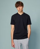 【ジョセフ アブード/JOSEPH ABBOUD / MEN】の【オリジナルオーガニックコットン使用】JOE COTTONサッカー Vネック Tシャツ ネイビー系|ID: prp329100003903110 ipo3291000000027382205