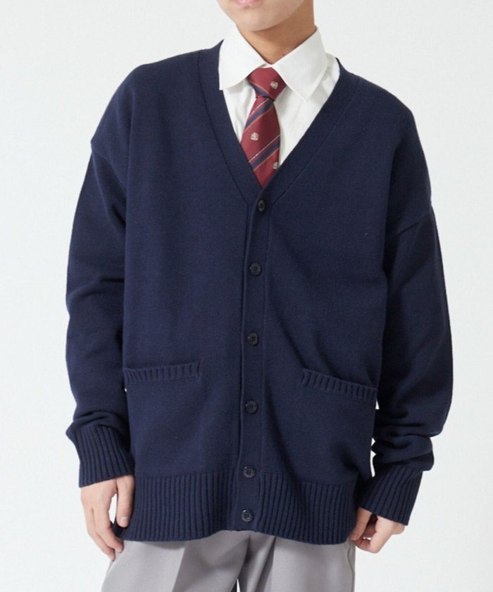 【ウィゴー/WEGO】の【SCHOOL ITEM】メンズスクールニットカーディガン インテリア・キッズ・メンズ・レディースファッション・服の通販 founy(ファニー) https://founy.com/ ファッション Fashion レディースファッション WOMEN トップス・カットソー Tops/Tshirt ニット Knit Tops カーディガン Cardigans S/S・春夏 Ss・Spring/Summer カーディガン Cardigan シンプル Simple スマホ Smartphone 夏 Summer 春 Spring |ID: prp329100003904963 ipo3291000000025758391