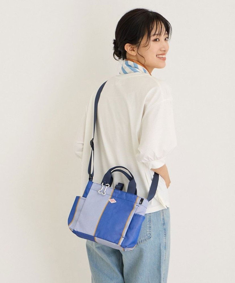 【ルートート/ROOTOTE】の1129【BUDDY 撥水加工】SN.スクエア.ドッグ.バディ-B インテリア・キッズ・メンズ・レディースファッション・服の通販 founy(ファニー) 　ファッション　Fashion　レディースファッション　WOMEN　アウトドア　Outdoor　ショルダー　Shoulder　スクエア　Square　ストライプ　Stripe　スマホ　Smartphone　皿　Dish　タオル　Towel　ベーシック　Basic　ポケット　Pocket　ランダム　Random　犬　Dog　04:ブルーストライプ|ID: prp329100003904970 ipo3291000000031778722