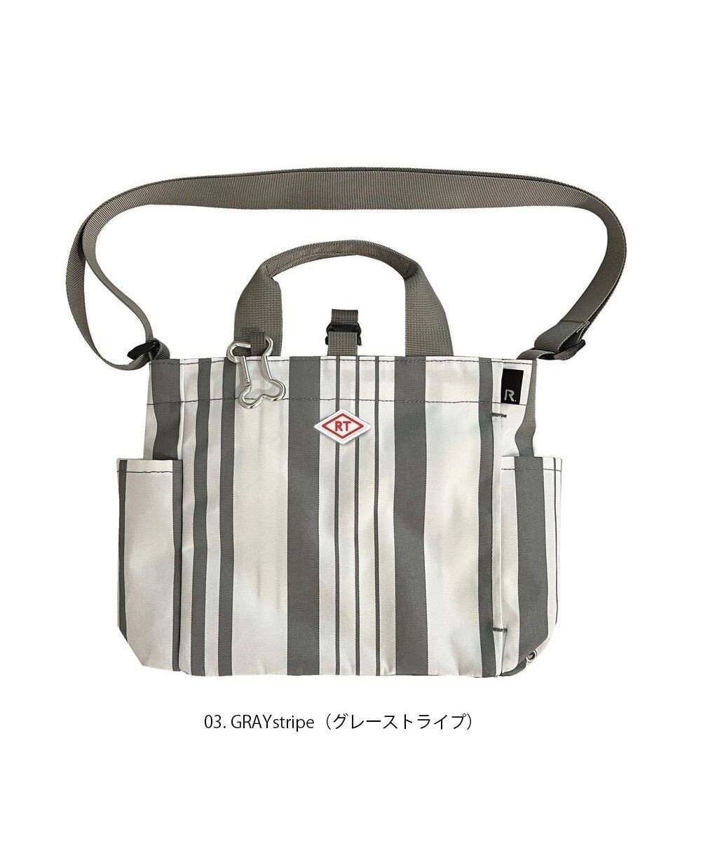 【ルートート/ROOTOTE】の1129【BUDDY 撥水加工】SN.スクエア.ドッグ.バディ-B インテリア・キッズ・メンズ・レディースファッション・服の通販 founy(ファニー) 　ファッション　Fashion　レディースファッション　WOMEN　アウトドア　Outdoor　ショルダー　Shoulder　スクエア　Square　ストライプ　Stripe　スマホ　Smartphone　皿　Dish　タオル　Towel　ベーシック　Basic　ポケット　Pocket　ランダム　Random　犬　Dog　03:グレーストライプ|ID: prp329100003904970 ipo3291000000031778724